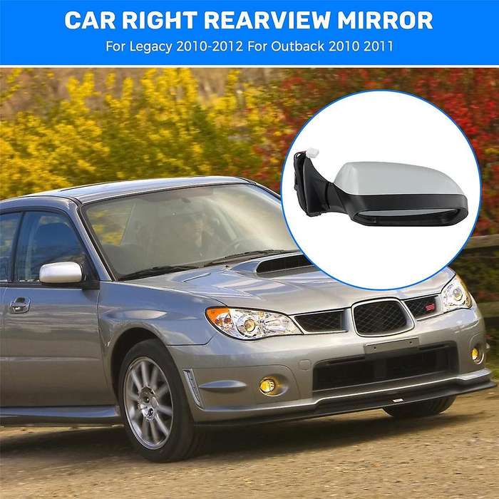 Right Rearview Mirror Assembly Car Rearview Mirror Reflector for Legacy 2010-2012 2010 2011