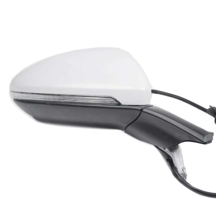 Right RH Side Rear View Mirror Assembly with Glasses Cover Manual Folding for Golf 7 MK7 MK7.5 White