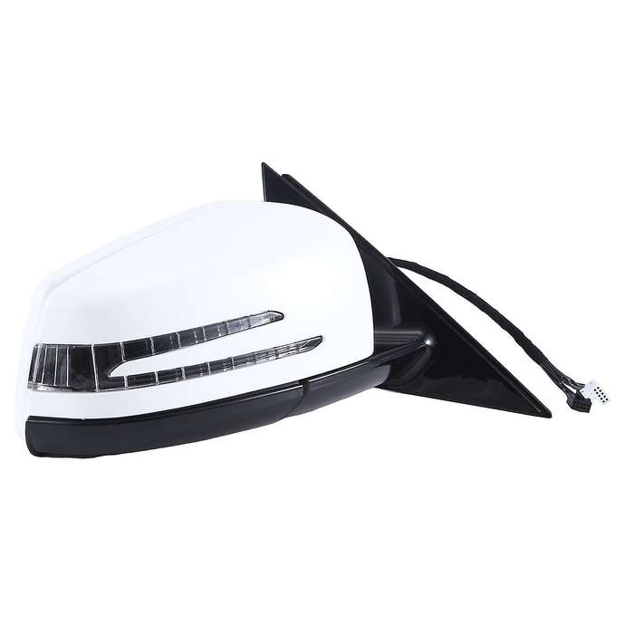 Right Side Door Power Rear View Mirror Assembly White for W221 S Class S300 S400 S500 S550 2010-2013