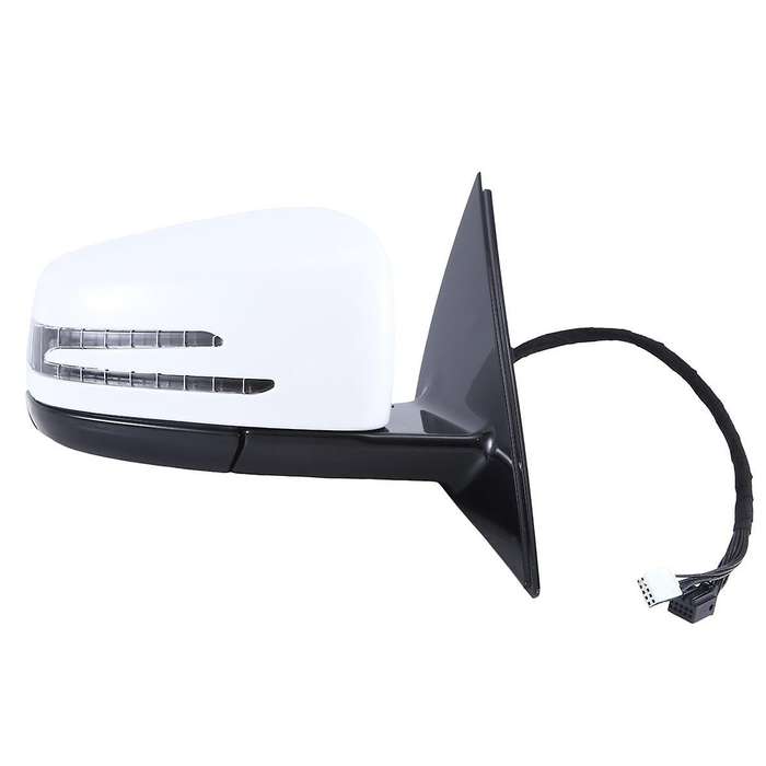 Right Side Door Power Rear View Mirror Assembly White for W221 S Class S300 S400 S500 S550 2010-2013
