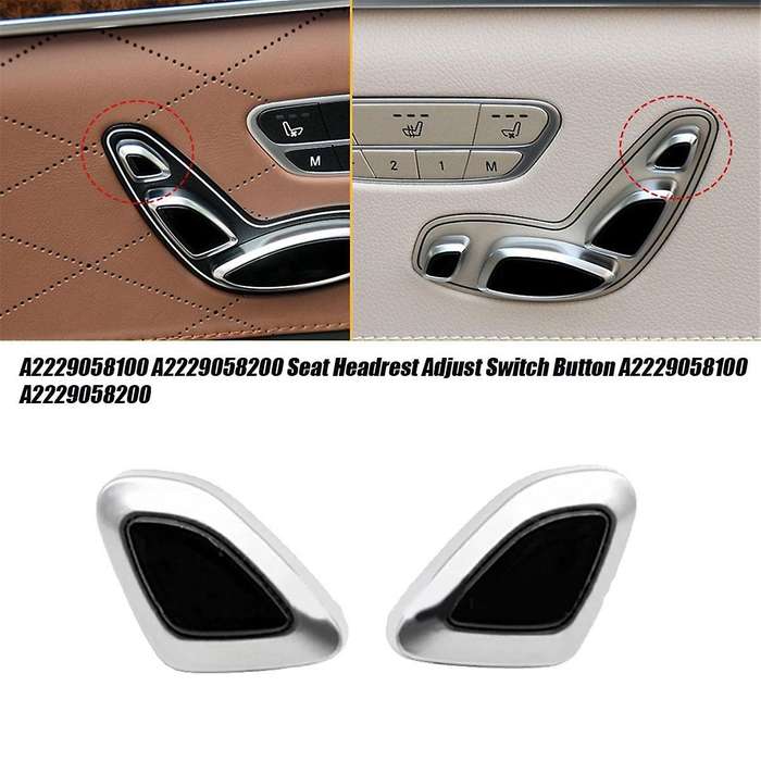 Right Side Switch Assy Seat Headrest Adjuster Button A2229058200 for W222 W217 S-Class 2014-2022 Chr