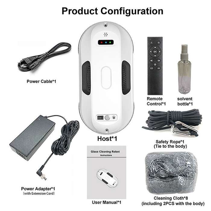 Robot Vacuum Cleaner Window Cleaning Robot Window Cleaner Electric Glass Window Washer Remote Contro