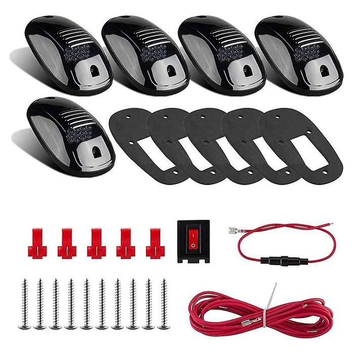 Roof Cab Marker Running Light Covers Top Light 12 LED for 2003-10 Ram 1500 2500 3500 2011-2018 Amber