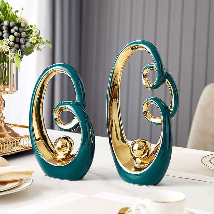 Room Decoration Abstract Art Aesthetic Room Decor Nordic Decoration House Ceramic Home Ornaments 17x