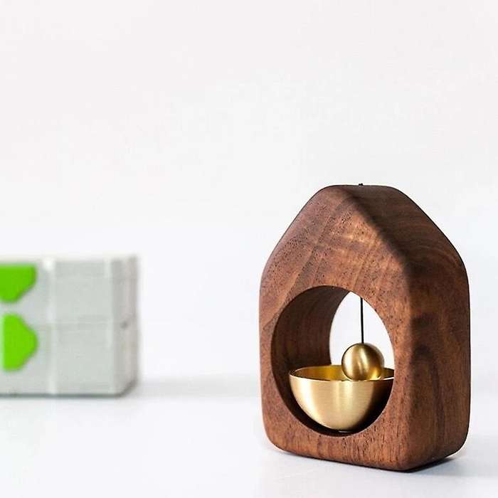 Room Decor Wind Chimes Hanging Decorations Doorbell of Suction Door House Wooden Ornament Solid Wood