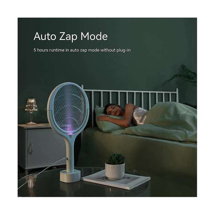 Rotating Head Rechargeable Electric Fly Swatter Electric Fly Swatter Mosquito Zapper Indoor Fruit F