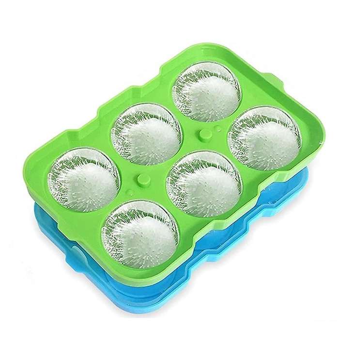Round Ice Square Mold 2 Pack Ice Square Trays for Whiskey,Cocktail, Freezer Reusable