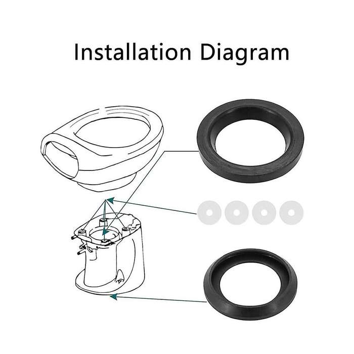 RV Toilet Seal Toilet Seal 34120 Replacement for RV Toilet Parts Toilets Waste Ball Seal Replacement