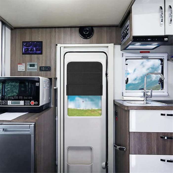 RV Window Shade Foldable Blackout Cover for Campers Trailer Doors, Travel Trailers Foldable Sun Shad