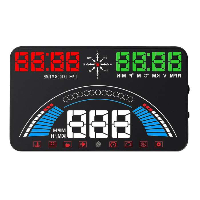 S7 HUD Head Up Display Auto HUD OBD2 Car Speed Projector Vehicle Speeding Warning Fuel Consumption W