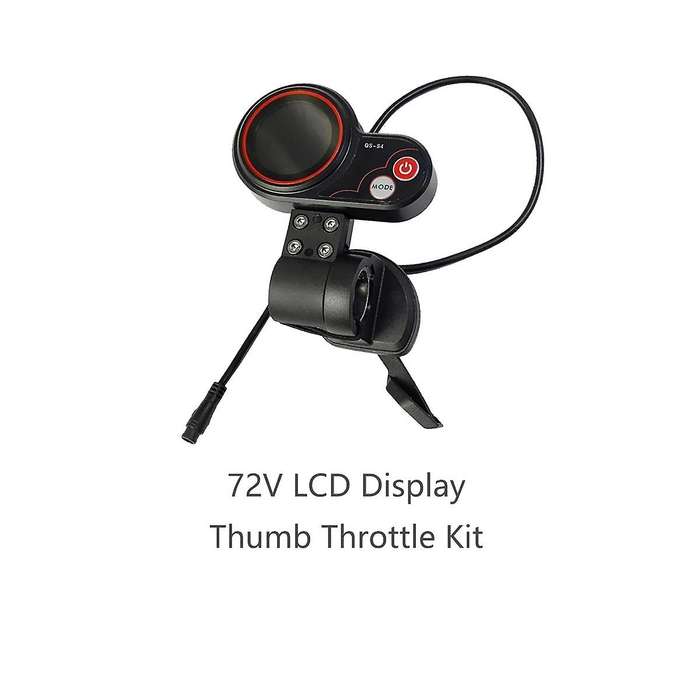 -s4 72v Thumb Throttle Lcd Display Kit Zero 11x Electric Scooter 6pin Display Accessories