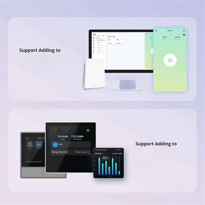 S60TPF Smart WiFi Socket Battery Count Timer Switch Voice Control Multi-Function 1 Hole EU Plug
