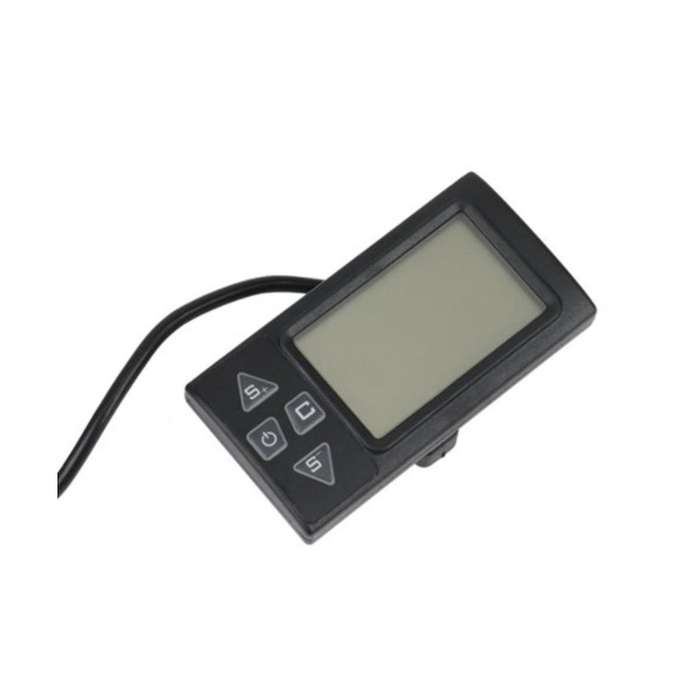S861 Lcd Ebike Display with Plug for Electric Bike Bldc Controller Control Panel Black 24v-36v