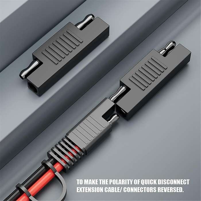 SAE Connector SAE to SAE Polarity Reverse Quick Disconnect Cable Plug Adapter for Solar Panel Batter