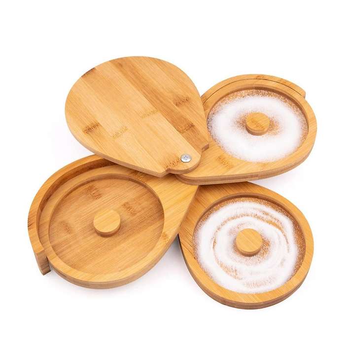 Salt Room Set, Bamboo Glass Room Bartender Tool for Cocktails Suitable for Parties Or Home Bar and J