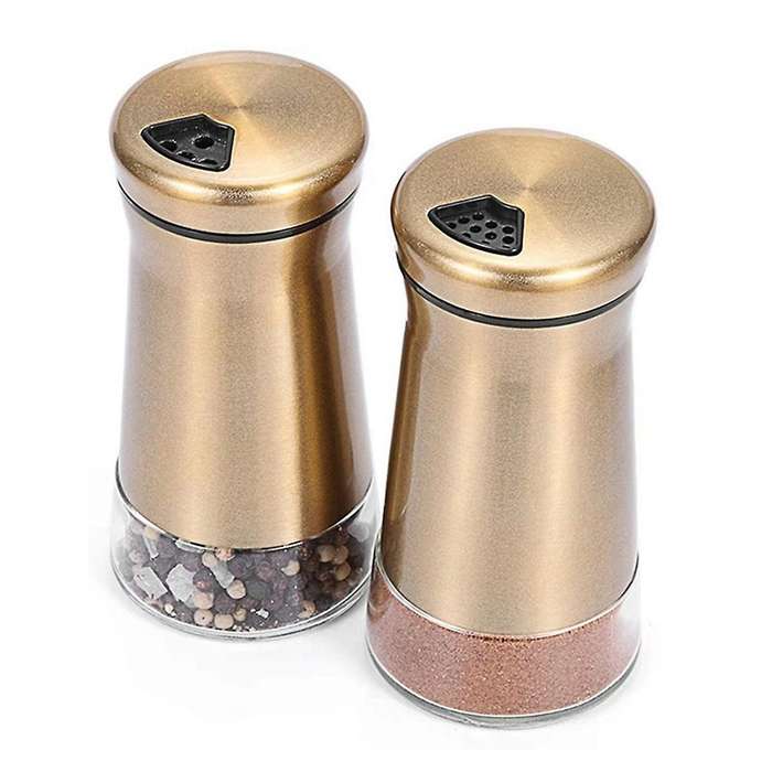 Salt Kitchen Shaker Seasoning Pepper Shakers Dispenser Utensils Container Bottles Stainless Steel Su