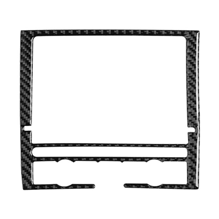 Screen Decoration Frame Panel Carbon Fiber Black Cover Trim Car Decorative Sticker for- 2010-2016