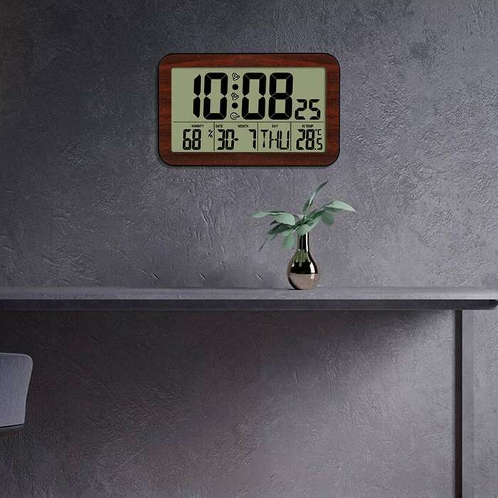 Screen Digital Wall Clock Home Electronic Wall Clock Student Electronic Alarm Clock Digital Displa