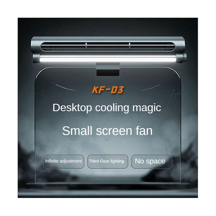Screen Hanging Fan Vertical Dual-use Fan Mini Infinitely Adjustable Wind Chiller Adjustable Angle H