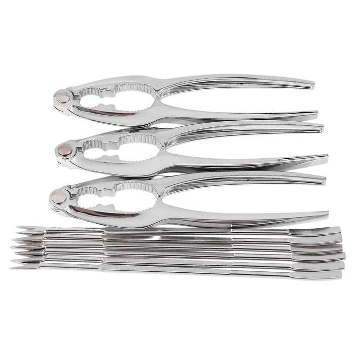 Seafood Crackers Tools Nutcrackers Set, Sheller Kitchen Kits 9 Pack