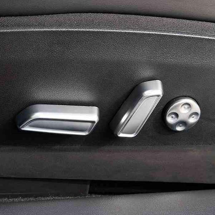 Seat Adjustment Switch Button Cover Car Interior Aluminum Alloy Decor Trim Protector for