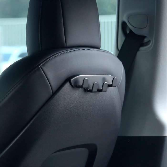 Seat Back Hook for Model Y 2017-2024, Headrest Hooks Car Bag Hook Stylish Back Seat Hanger Accessor