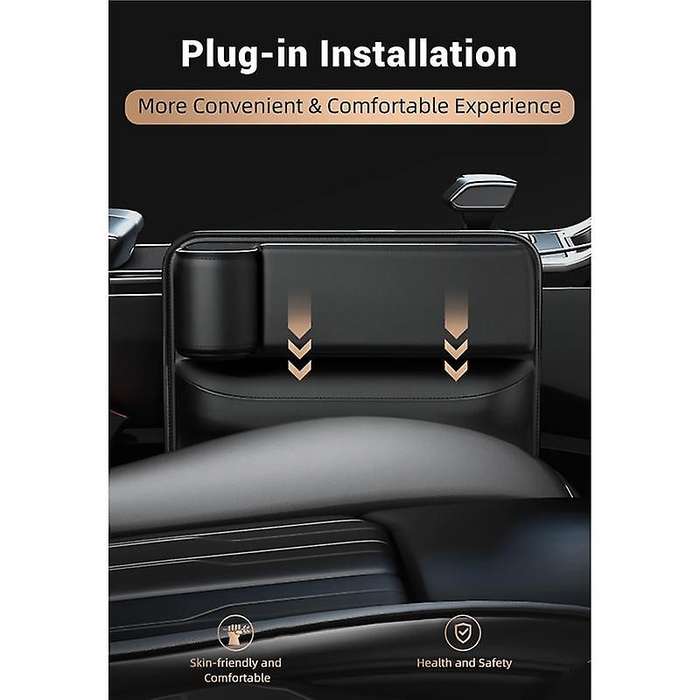 Seats Space Storage Bag Pu Left Car Auto Console Side Car Crevice Storage Box Slit Space Filler Wit