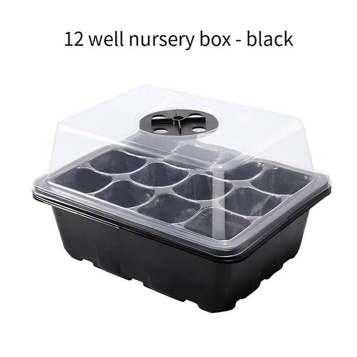 Seedling Tray, Cell Humidity Adjustable Seed Starting Kit with Dome and Base, Greenhouse Germination