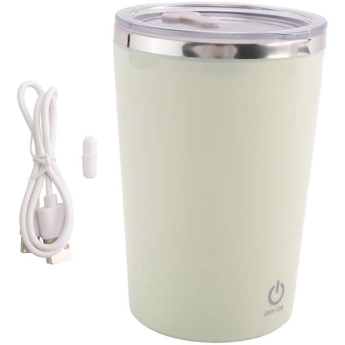 Self Stirring Mug, Electric Mixing Cup 350ML Magnetic Stirring Cup Rechargeable Auto Magnetic Mug Se