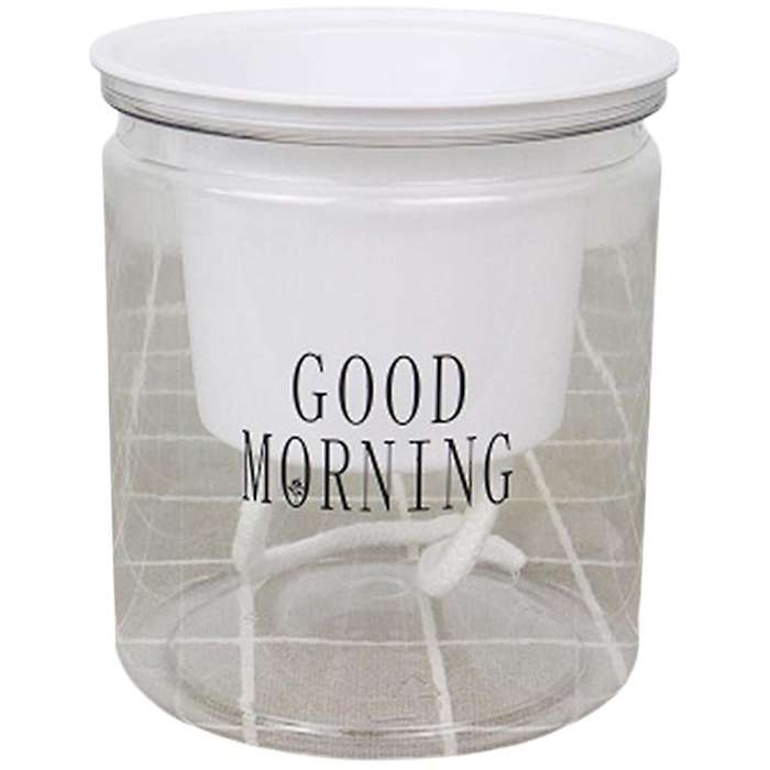 Self-watering Flowerpot Automatic Water Absorption Succulent Aquaculture Transparent Round Plastic