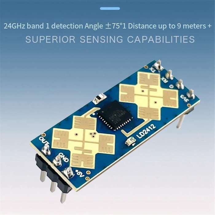 Sensor Detection Module 24G Human Presence Sensing Radar Module LD2412 Millimeter Wave Radar Wide An