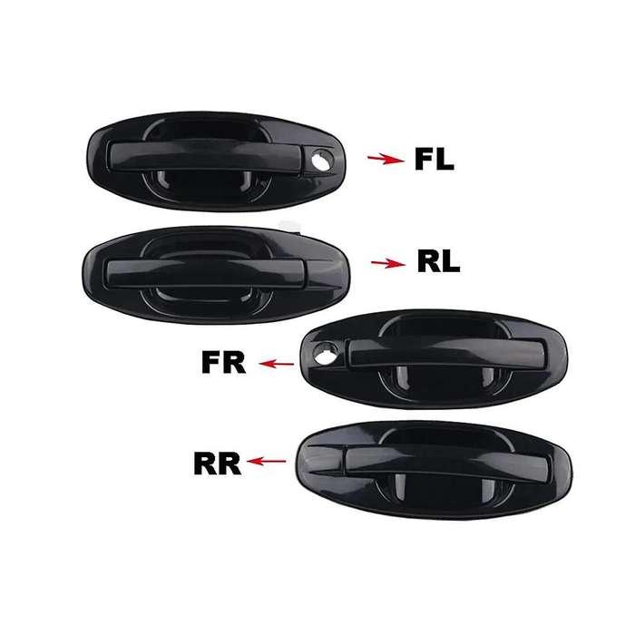 Set Of 4 Car Outside Handle Bowl 82650-26000 for 2001-2006 Outside Door Handle Exterior Door Handle