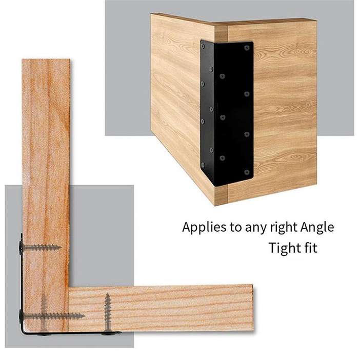 Set of 4 Raised Garden Bed Corner Brackets with Wood Screws for 20Inch-24Inch Bed for Vegetable Plan
