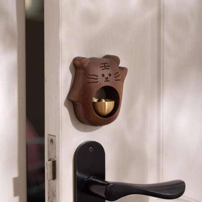 -Shaped Design Bell Doorbell Ornaments Decorative Doorbell Wind Chimes Fridge Personalized Gift Cute