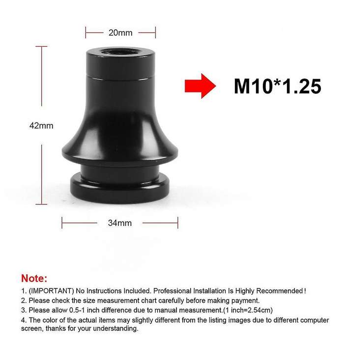 Shift Knob Adapter Shifter Knob Adapter Boot Retainer for Manual Gear Shifter Lever for Mitsubishi