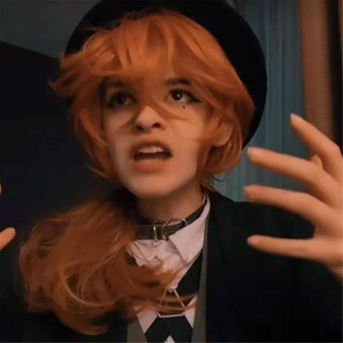 Short Orange Wig Cosplay Costume Men Anime Layered Character Costume Wig Halloween Party Wig