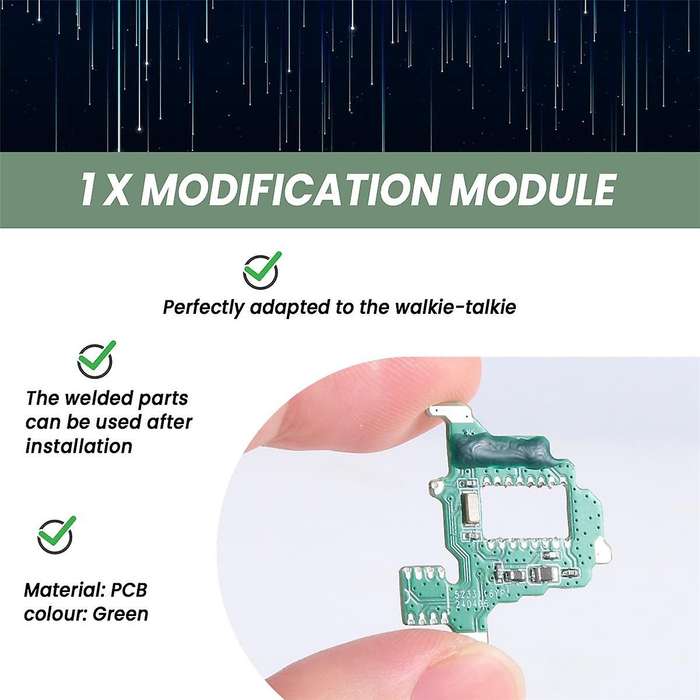 Shortwave Modification Module for UV-K5/K6 Radio Qalkie-Talkie Modification Module for Properties Se