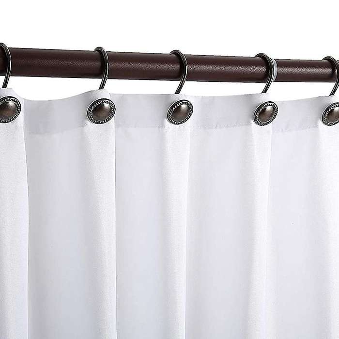 Shower Curtain Hooks, Decorative Shower Curtain Hooks Rings,12 Pcs Rustproof Shower Hooks for Bathr