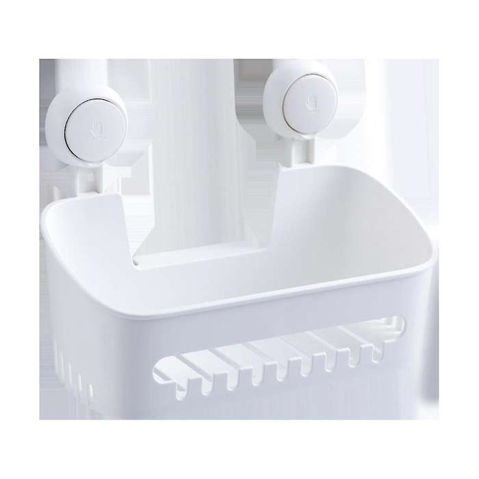 Shower, Spice Stand, Bathroom Organizer, Storage Basket, No Drill, Removable Vacuum Suction Cup, Wa