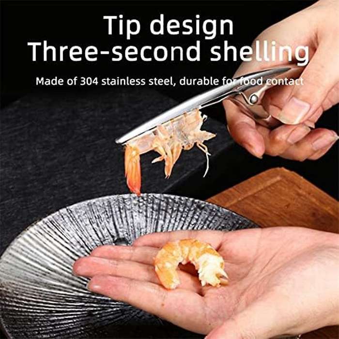 Shrimp Deveining Tool, Stainless Steel Shrimp Deveiner Shrimp Peeler Kitchen Tool, Shrimp Thread Kni