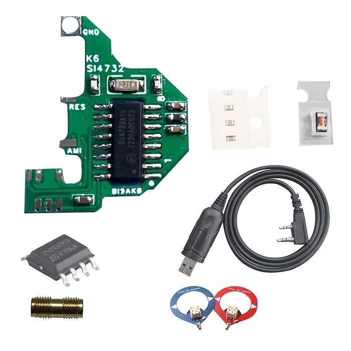 SI4732 Module+2xDonut Antenna+USB Programming Cable Shortwave Modification Module FPC Version for UV