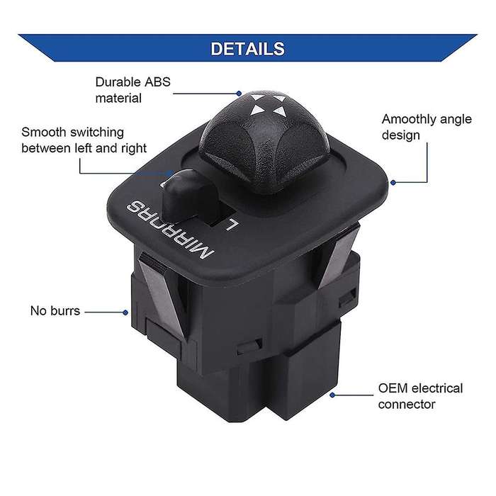 Side Door Mirror Switch Control Switch for F250 F350 Super Duty Mirror Switch 901-319 F65Z-17B676-