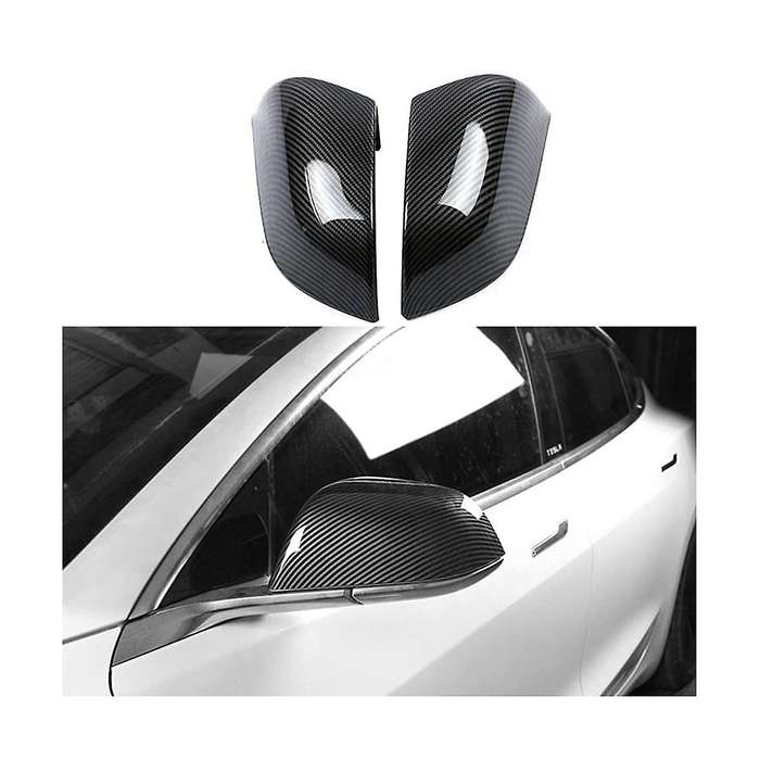 Side Rearview Mirror Cover for 2021 2022 Exterior Accessories, Abs Carbon Fiber
