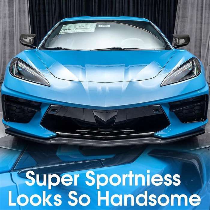 Side Rearview Mirror Guard Cover Trim for C8 Z51 Z06 2020-2023 Accessories Carbon Fiber