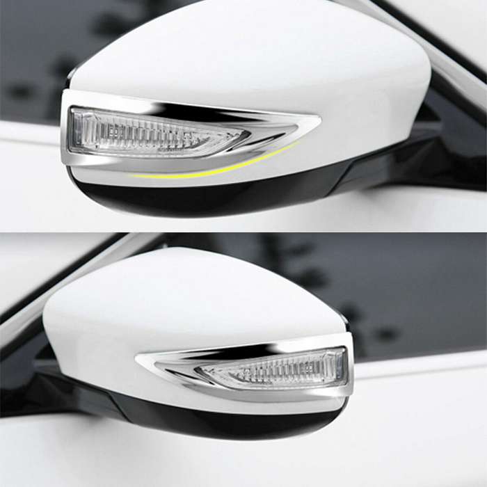 Side Rearview Mirror Strip Cover Trim - Mirror Turn Signal Cover Trim for Teana Altima 2013-2018