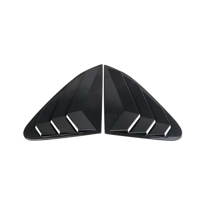 Side Window Louvers Shades Cover Blinds for 2023 Edition - Abs Carbon Fiber