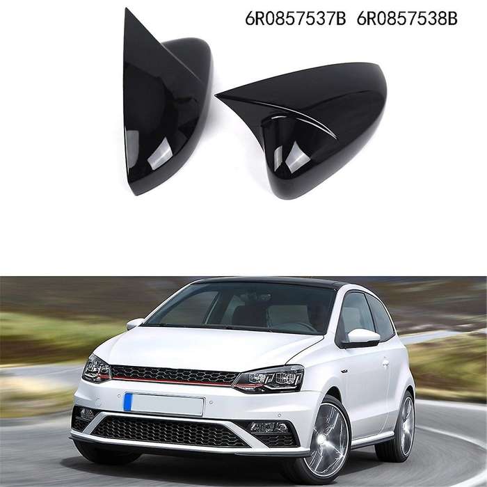 Side Wing Mirror Cover Caps Ox Horn Style for MK5 2009 - 2017 Rear View Mirror Cover 6R0857537B 6R0