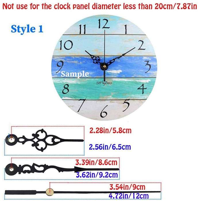 Silent Quartz DIY Wall Clock Motor Kit Movement Mechanism DIY Repair Parts Replacement with 3 Differ