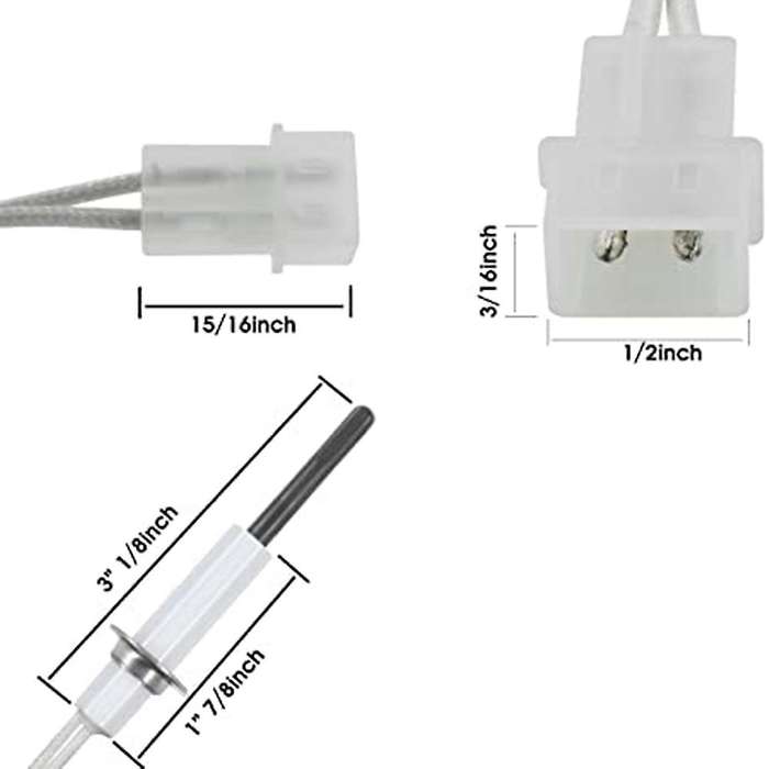 Silicon Carbide Hot Surface Ignitor120V Replacement for Gas Furnace Hot Surface Ignitor Igniter Repl