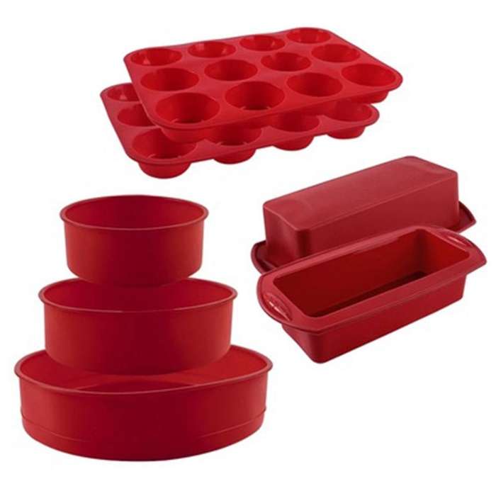 Silicone Baking Pan for Pastry Mold for Baking Silicone Pastry Muffin Round Rectangle Bakery Silicon